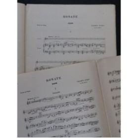 D'INDY Vincent Sonate (en ut) Violon Piano 1905