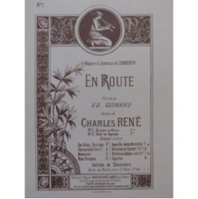 RENÉ Charles En Route Chant Piano ca1890