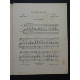 HUË Georges Mer Grise Chant Piano 1904