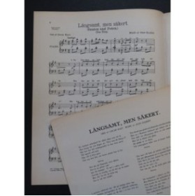 GILBERT Jean Langsamt Men Säkert Chant Piano 1913