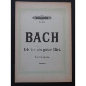 BACH J. S. Cantate Ich bin ein guter Hirt Chant Piano