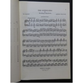 SULLIVAN Arthur The Gondoliers Opéra Chant Piano