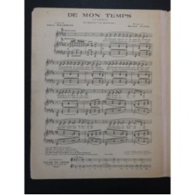 YVAIN Maurice De mon temps Chant Piano 1922