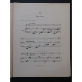 HAHN Reynaldo Tyndaris Chant piano 1900