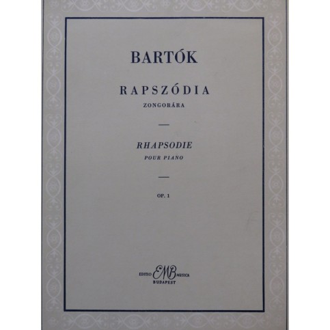 BARTÓK Rapszódia Piano 1955