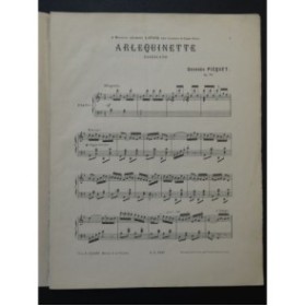 PICQUET Georges Arlequinette Piano