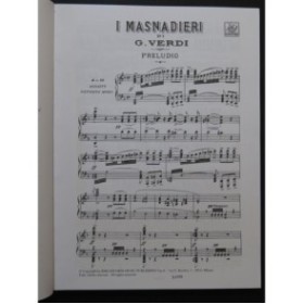 VERDI Giuseppe I Masnadieri Opéra Chant Piano