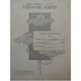 DUBOIS Théodore En Effeuillant des Marguerites Chant Piano 1904