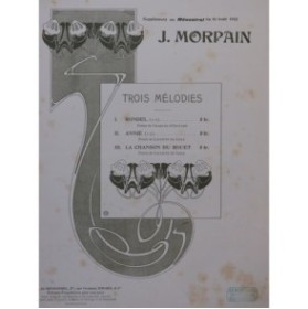 MORPAIN J. La Chanson du Rouet Chant Piano 1902
