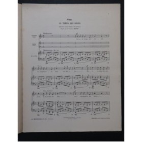 LENORMAND René Le temps des roses Chant Piano 1910