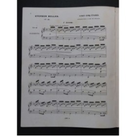 HELLER Stephen 25 Etudes Piano ca1858