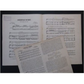 WACHS Fréd. L'Héritage Masqué Chant Piano ca1910