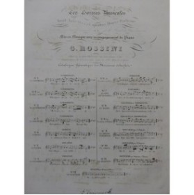 ROSSINI G. La Gita in Gondola Chant Piano ca1830