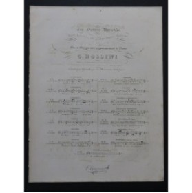 ROSSINI G. La Gita in Gondola Chant Piano ca1830