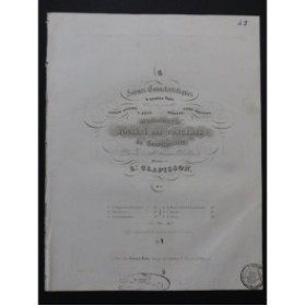 CLAPISSON Louis Le Départ des chasseurs Chant Piano 1840