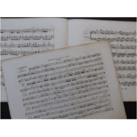 BAUDOUIN Le Chant de Mars Quadrille Piano Violon Flûte Flageolet ca1830