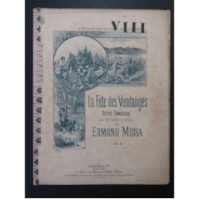 MISSA Edmond La Fête des Vendanges Piano 8 mains ca1895