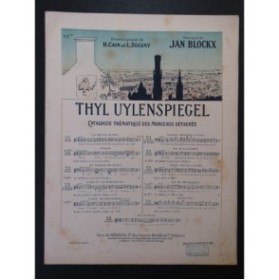 BLOCKX Jan Thyl Uylenspiegel No 6 Chant Piano 1899