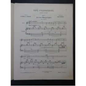 BLOCKX Jan Thyl Uylenspiegel No 6 Chant Piano 1899