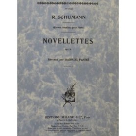 SCHUMANN Robert Novelettes Piano 1970