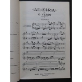 VERDI Giuseppe Alzira Opéra Chant Piano