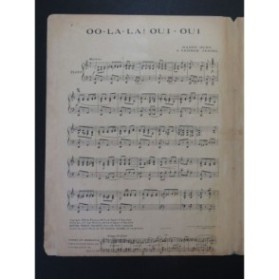 RUBY Harry et JESSEL George OO-LA-LA OUI OUI Piano 1919