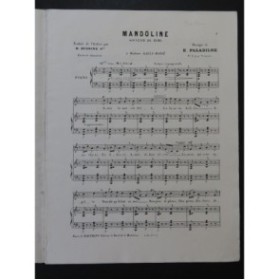 PALADILHE E. Mandolinata Chant Piano XIXe siècle