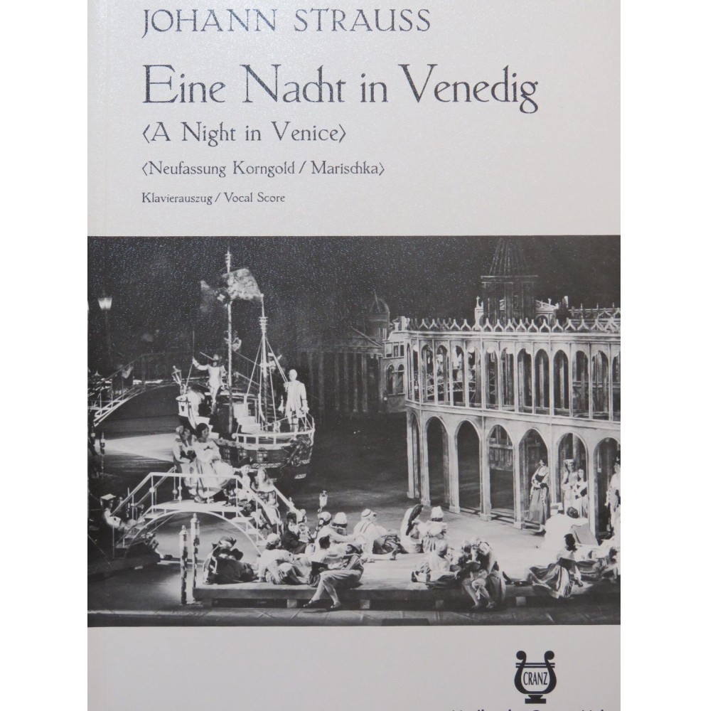 STRAUSS Johann Eine Nacht in Venedig Opera Chant Piano