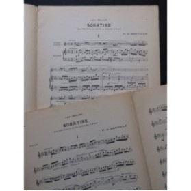 DE BRÉVILLE Pierre Sonatine Violon Piano 1925