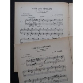 MASSENET Jules Don César de Bazan Entracte 2 Pianos 8 mains ca1885
