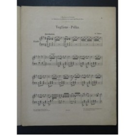 TELLAM Heinrich Veglione Polka Piano 1893