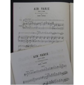 CONTE Jean Air Varié Violon Piano XIXe siècle
