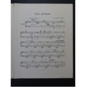 GRODZKI B. Valse mélodique Piano ca1898