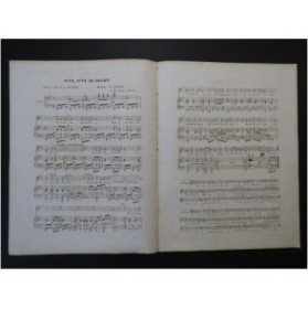 PERIER Émile Vite au Galop Chant Piano ca1850