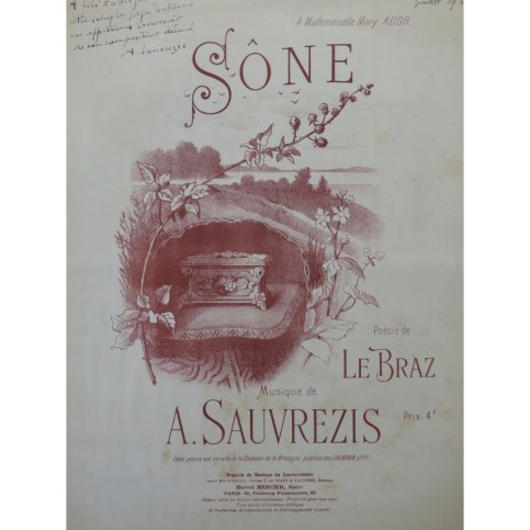 SAUVREZIS Alice Sône Chanson Bretonne Dédicace Chant Piano