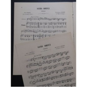 PRIORÉ Gustave Sans Souci Polka Dédicace Violon Piano 1896