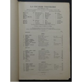 PLANQUETTE Robert La Cocarde Tricolore Opéra Chant Piano 1892