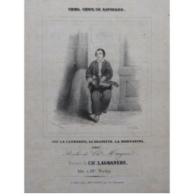 LAGOANÈRE Ange Chouchou le Savoyard Chant Piano ca1840