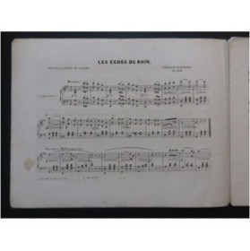 SCHUBERT Camille Les Echos du Rhin Piano ca1880