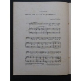 VUILLERMOZ Emile Ronde des Filles de Quimperle Chant Piano 1921