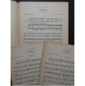 D'OLLONE Max Trio en la mineur Piano Violon Violoncelle 1921