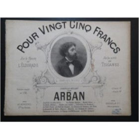 ARBAN Pour Vingt Cinq Francs Quadrille Tsigane Piano 1876