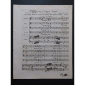 MÉHUL L'Irato ou l'Emporté Quatuor Chant Piano ca1810