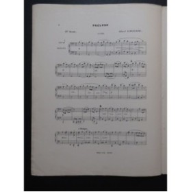 LAVIGNAC Albert Prélude Piano 4 mains ca1885