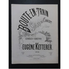KETTERER Eugène Boute-en-train Galop Piano 4 mains ca1866