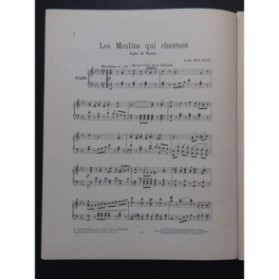 VAN OOST Arthur Les Moulins qui chantent Piano ca1920