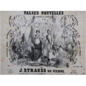 STRAUSS Johann Valses Nouvelles Les Hirondelles Piano ca1848