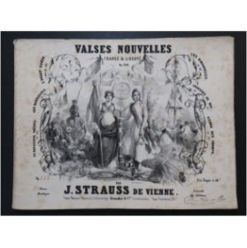 STRAUSS Johann Valses Nouvelles Les Hirondelles Piano ca1848