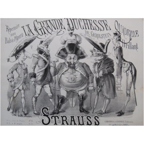 STRAUSS La Grande Duchesse de Gerolstein Piano ca1867