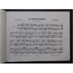 STRAUSS La Grande Duchesse de Gerolstein Piano ca1867